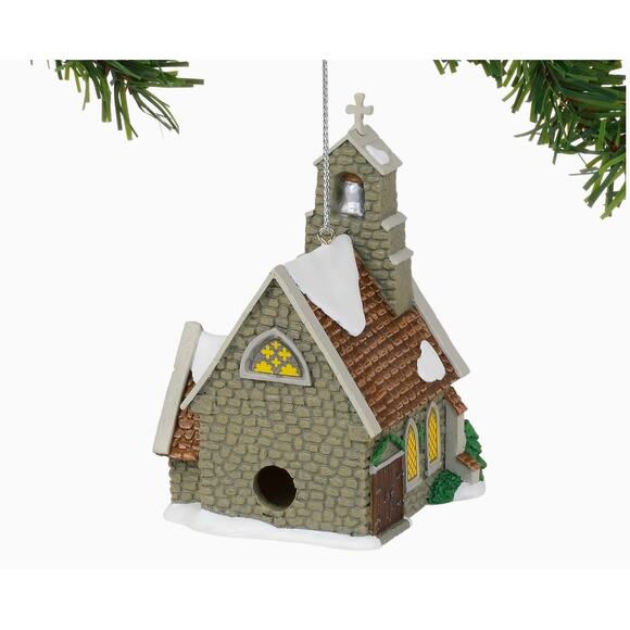 Department 56 Dickins' Village Isle of Wight Chapel 6002255 Christmas Ornament - Picture 3 of 6